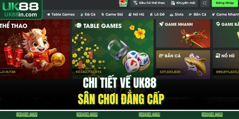 Chi tiết về UK88 sân chơi đẳng cấp